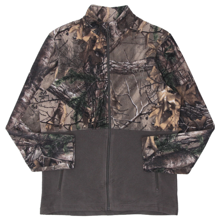 Mens Realtree Forest Camo Fleece Jacket