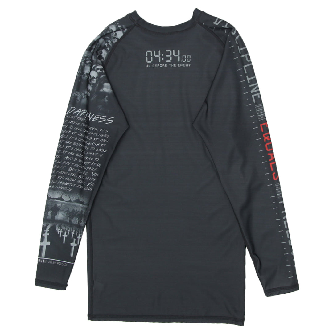 Mens Jocko Podcast Rash Guard Long Sleeve T-Shirt