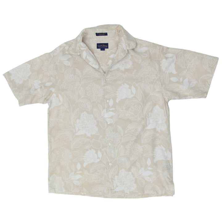 Mens Club Room Floral Linen Blend Shirt