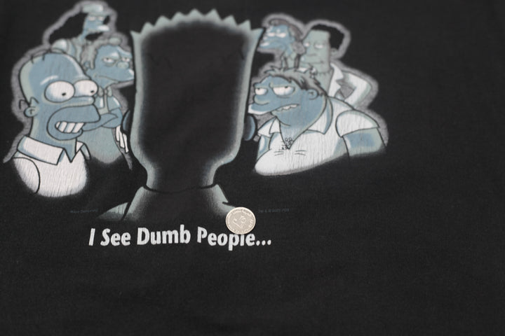 2001 Vintage The Simpsons I See Dumb People T-Shirt Delta Pro Weight L