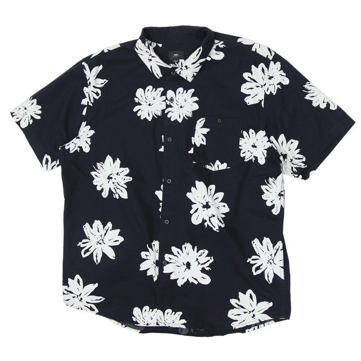 Mens Obey Floral Print Shirt