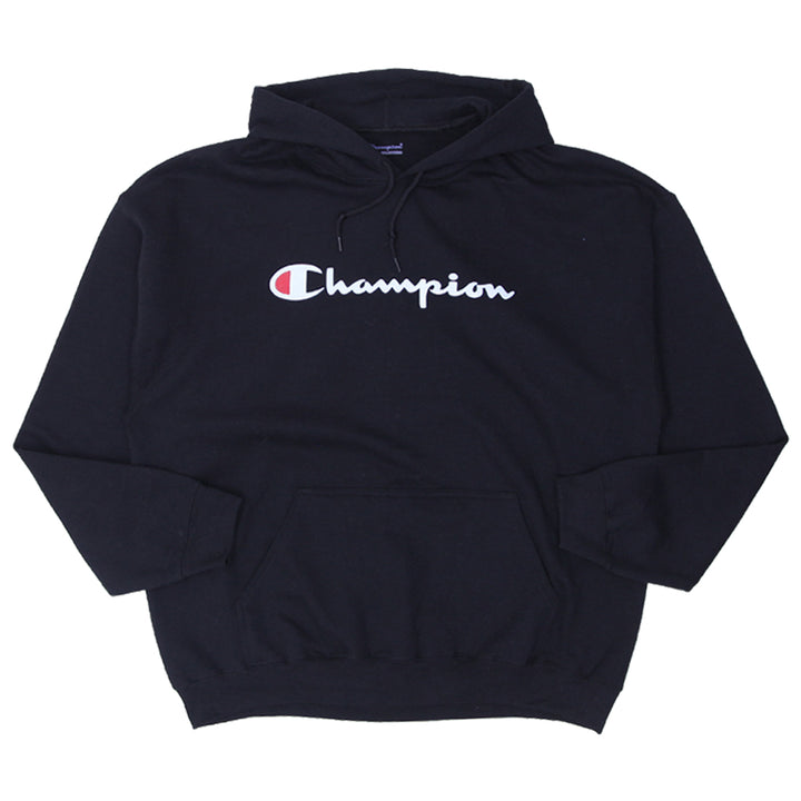 Mens Champion Black Pullover Hoodie