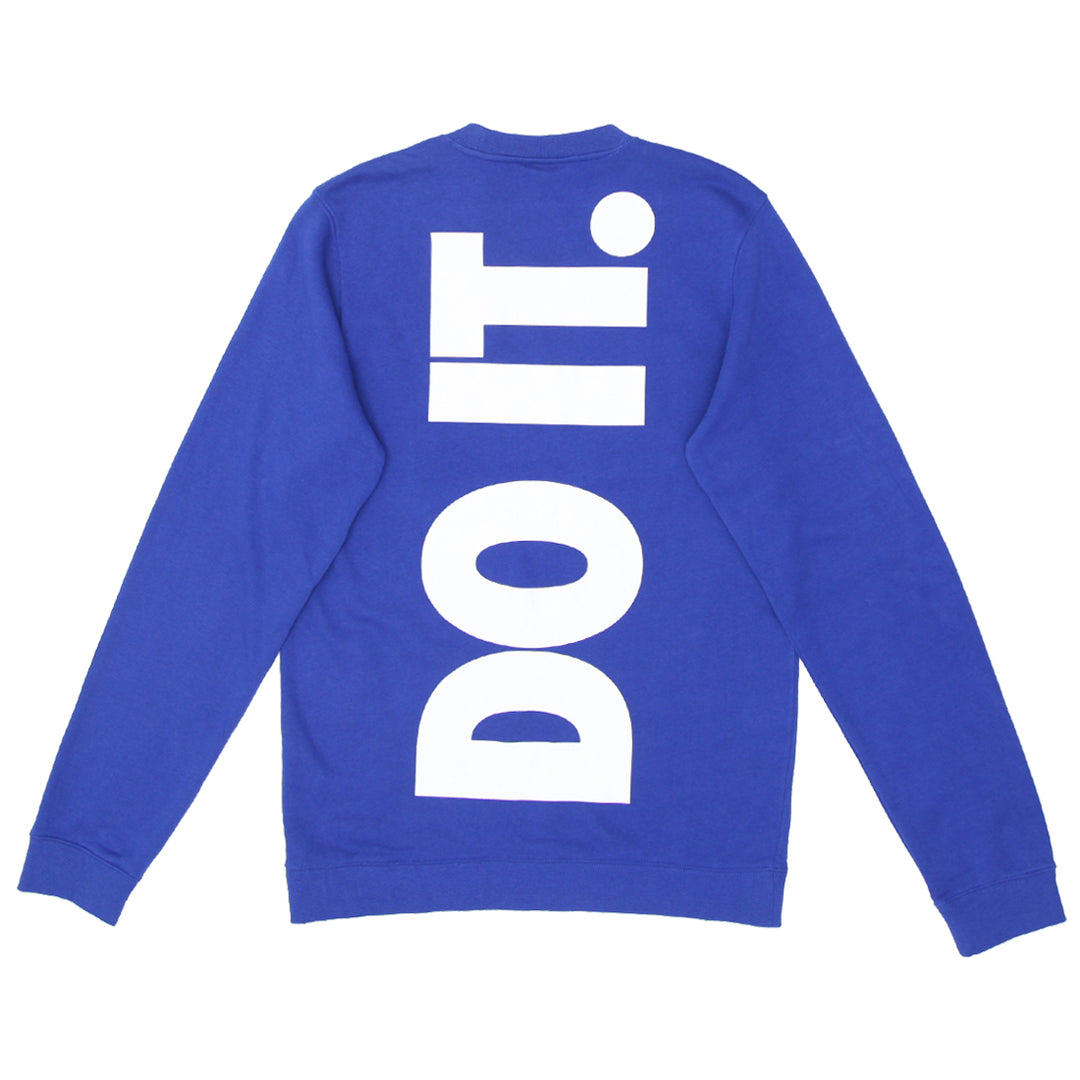 Mens Nike Embroidered Just Do It Print Sweatshirt