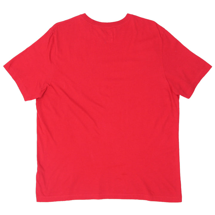 Mens The Nike Tee Embroidered Red Crewneck T-Shirt