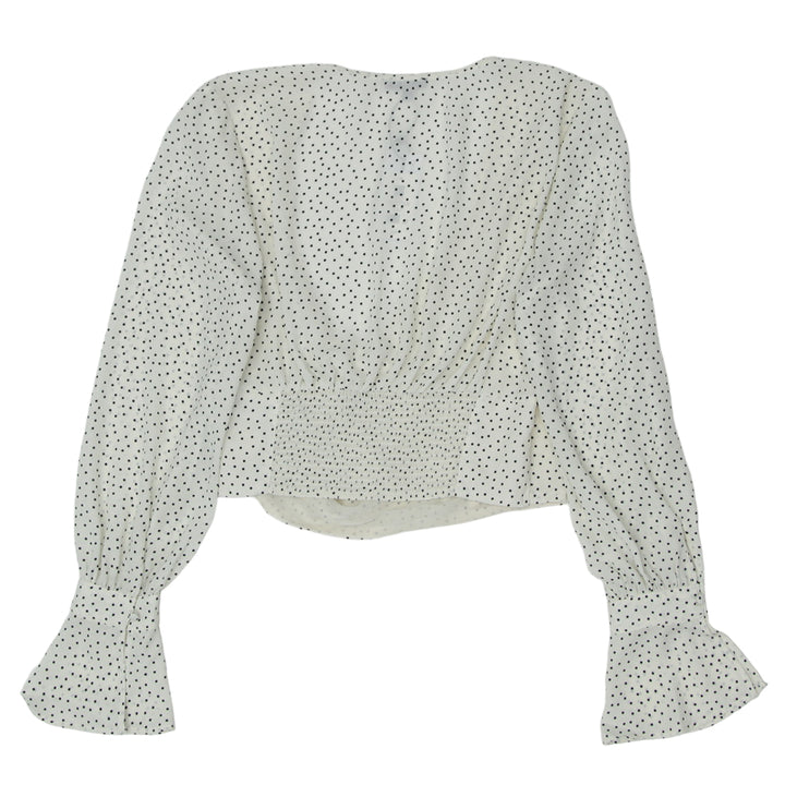 Ladies Polka Dot Wrap Top