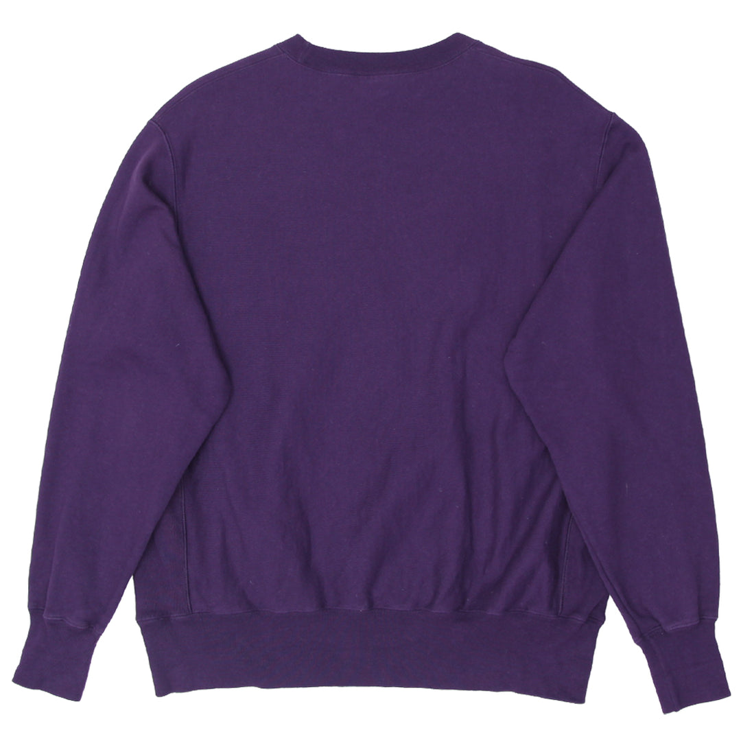 Mens Champion Reverse Weave Purple Crewneck Sweatshirt