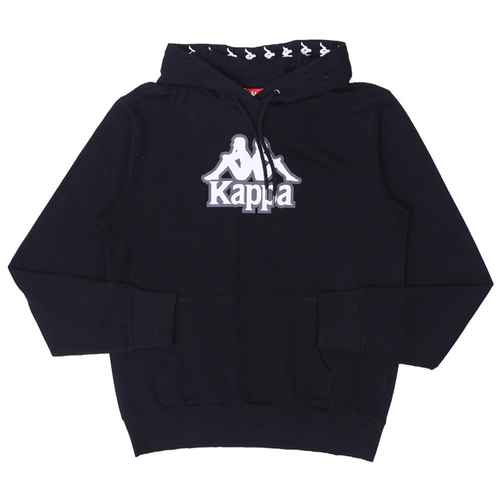 Mens Kappa Black Pullover Hoodie