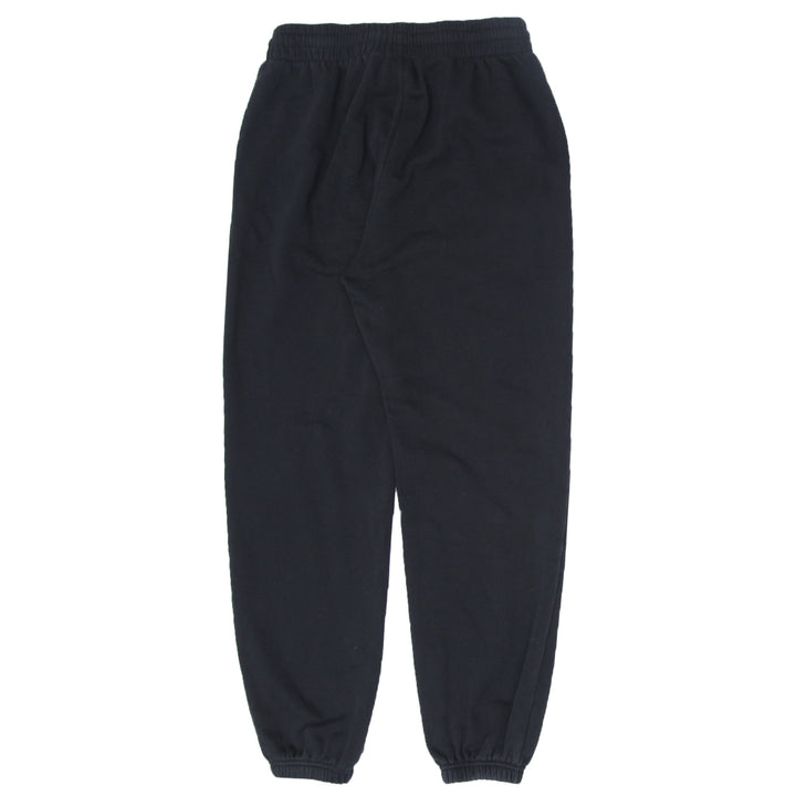 Ladies Adidas Originals Embroidered Black Fleece Sweatpants