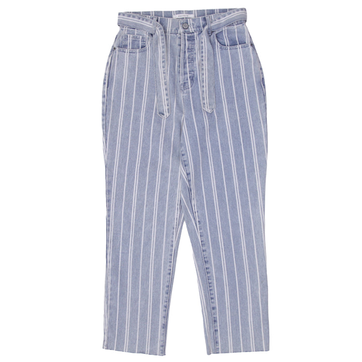 Ladies Pacsun Stripe Button Fly High Waist Jeans