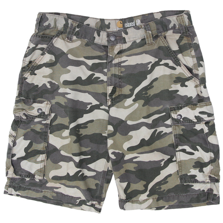 Mens Carhartt Relaxed Fit Camouflage Cargo Shorts