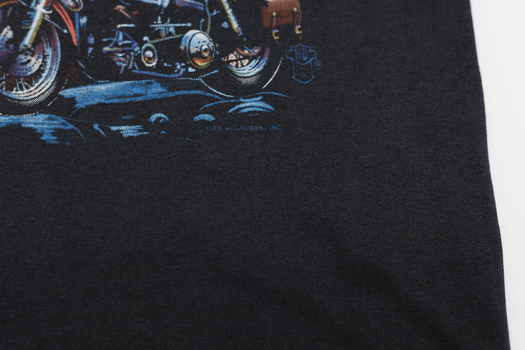 Vintage Harley Davidson Kanes Canada T-Shirt Single Stitch M