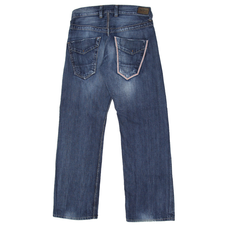 Mens Pepe Jeans Button Fly Straight Jeans