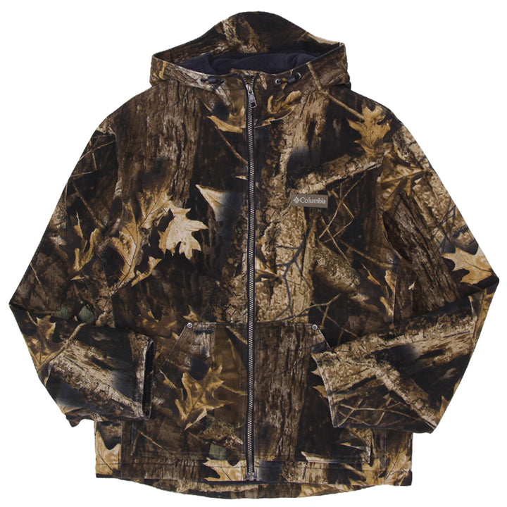 Mens Columbia Timber Wolf Forest Camo Fleece Line Hoodie