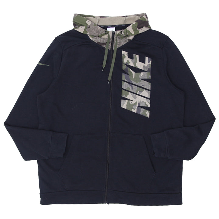 Mens Nike Spell Out Camo Full Zip Hoodie