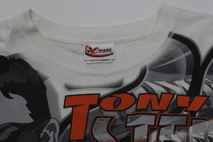 Vintage Tony Stewart The Home Depot Nascar AOP Racing T-Shirt Chase Authentics 2XL