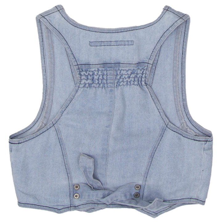 Y2K Highway Jeans Crop Waistcoat Vest