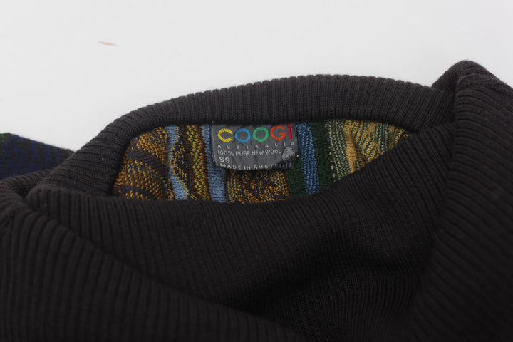 Vintage Coogi Pure New Wool High Neck 3D Sweater