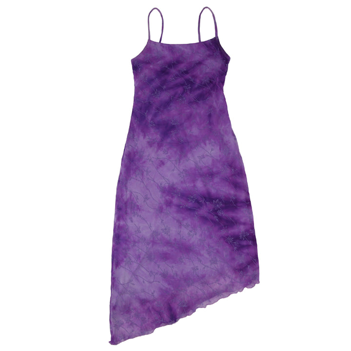 Y2K Mesh Strappy Purple Dress