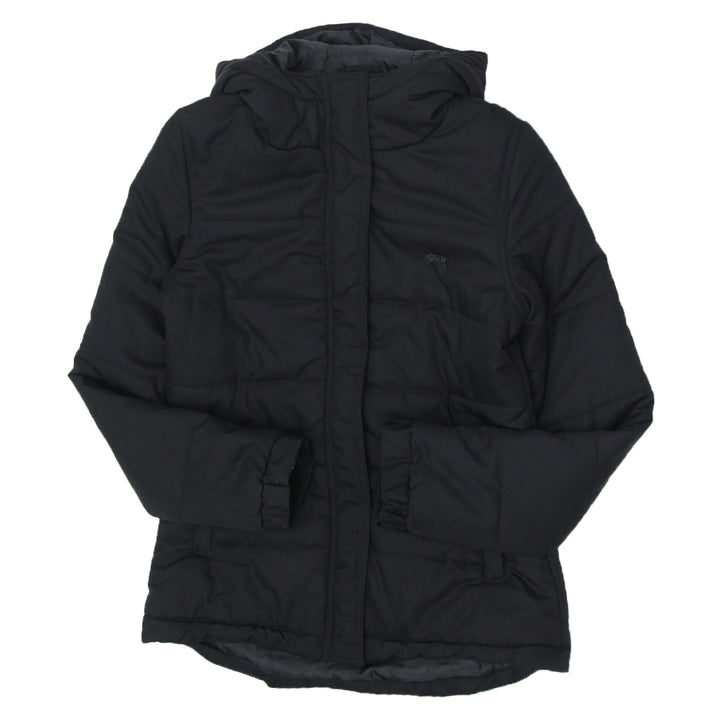 Ladies Stussy Hooded Puffer Jacket