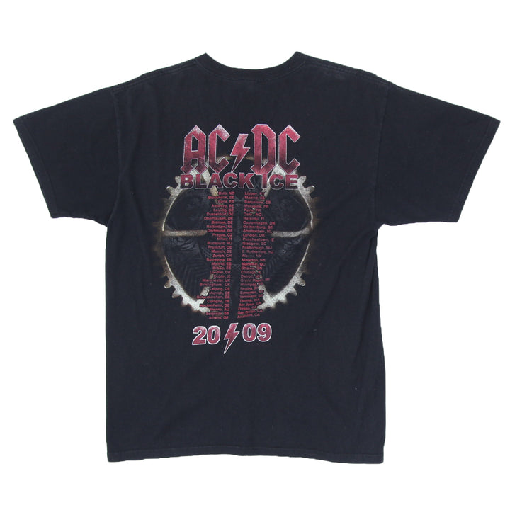 Mens AC DC Black Ice Tour T-Shirt Black