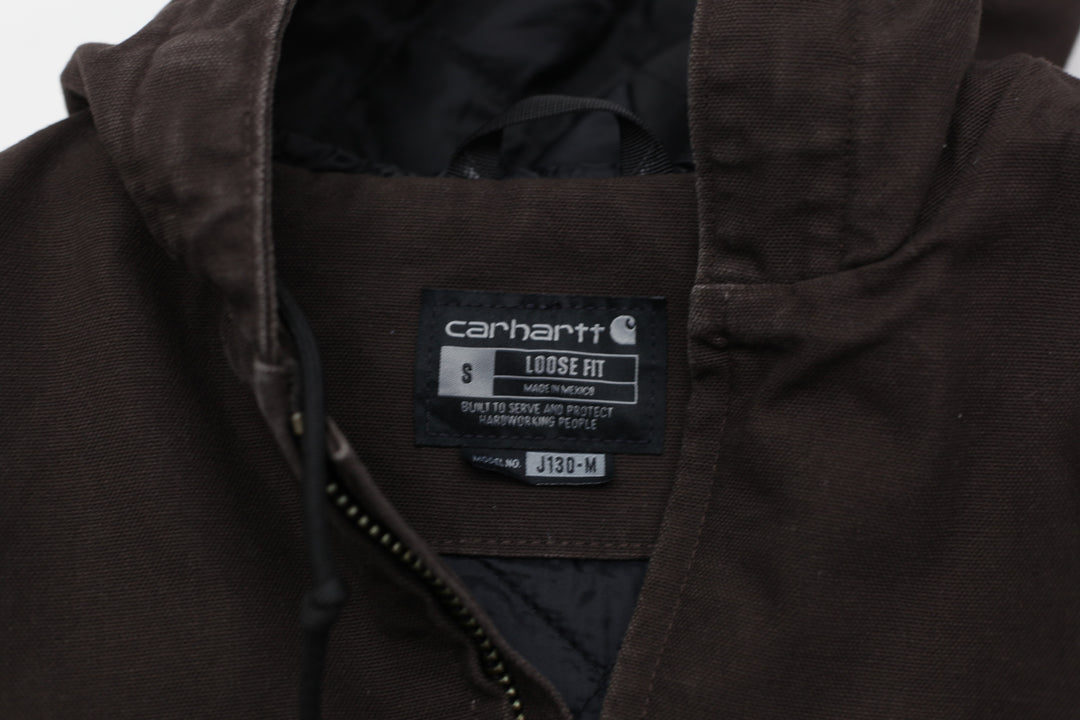 Mens Carhartt Loose Fit Full Zip J130-M Hooded Jacket