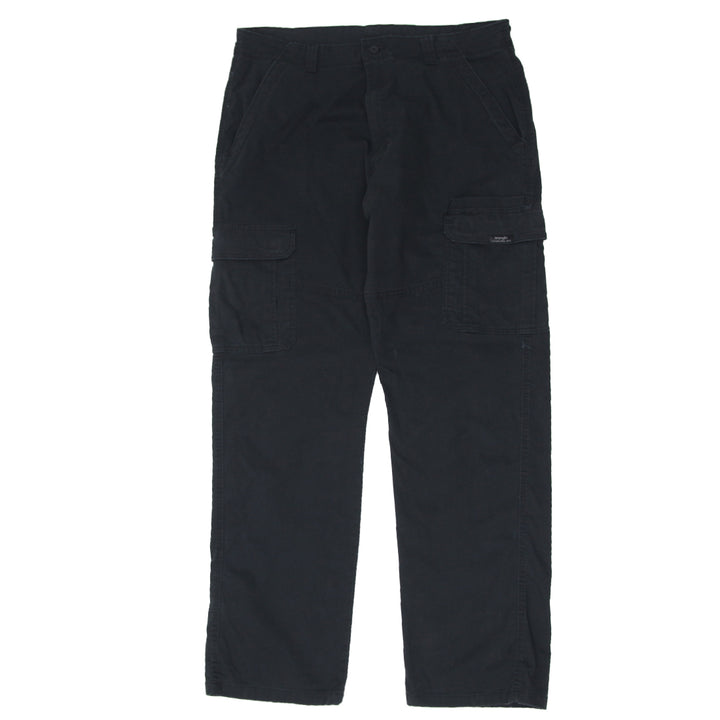 Mens Wrangler Black Cargo Pants