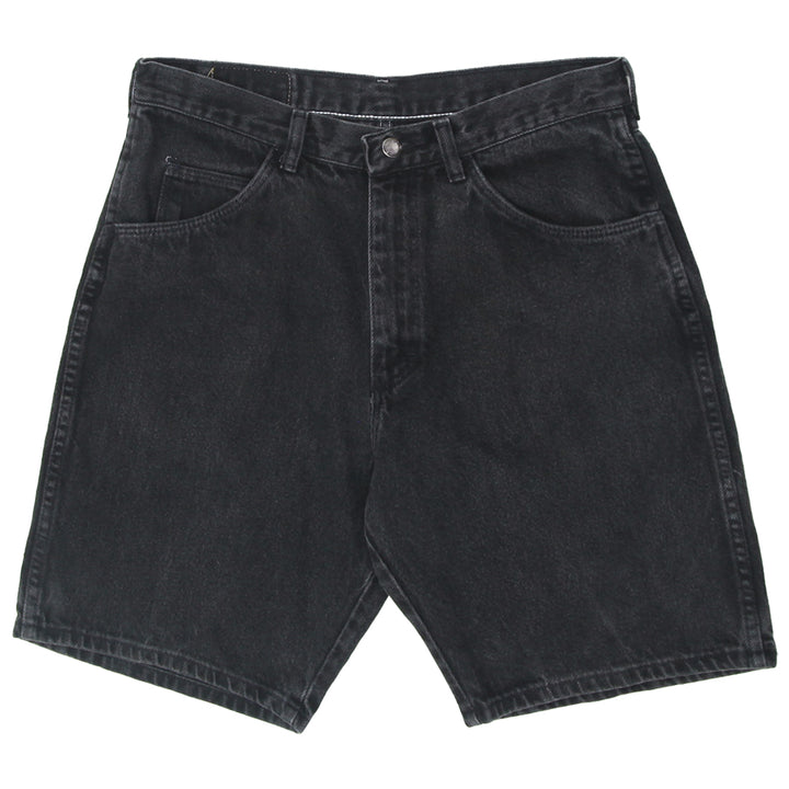 Mens Wrangler Washed Black Denim Shorts