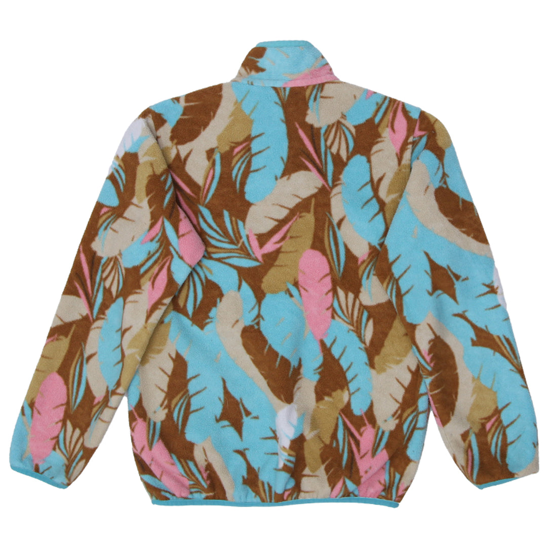 Ladies Patagonia Synchilla Snap-T Leaf Print Fleece Sweater