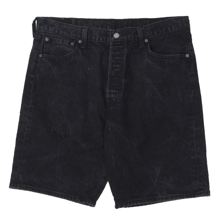 Mens Waterless Levis 501 Black Denim Shorts