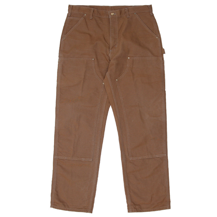 Mens Carhartt B01 BRN Dungaree Fit Double Knee Carpenter Work Pants