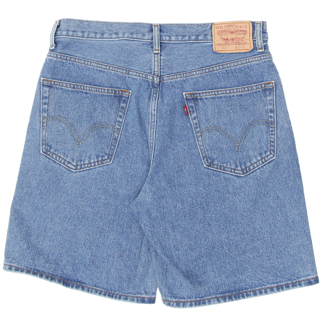 Mens Levi Strauss # 550 Relaxed Fit Denim Shorts