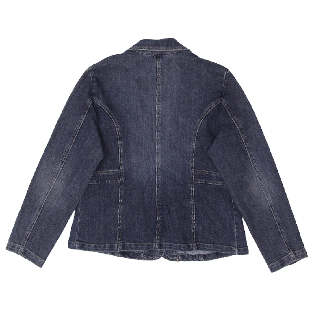 Y2K Contrast Denim Blazer / Jacket