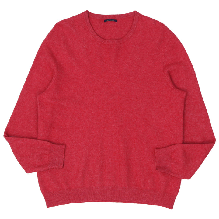 Mens 100% Cashmere Red Sweater