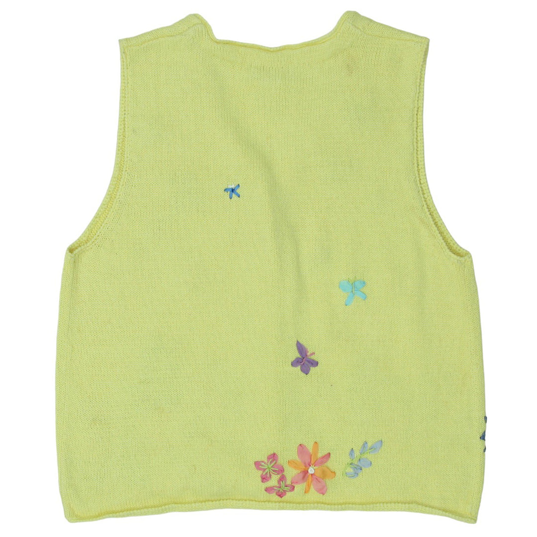 Ladies Floral Knitted Sleeveless Sweater Vest