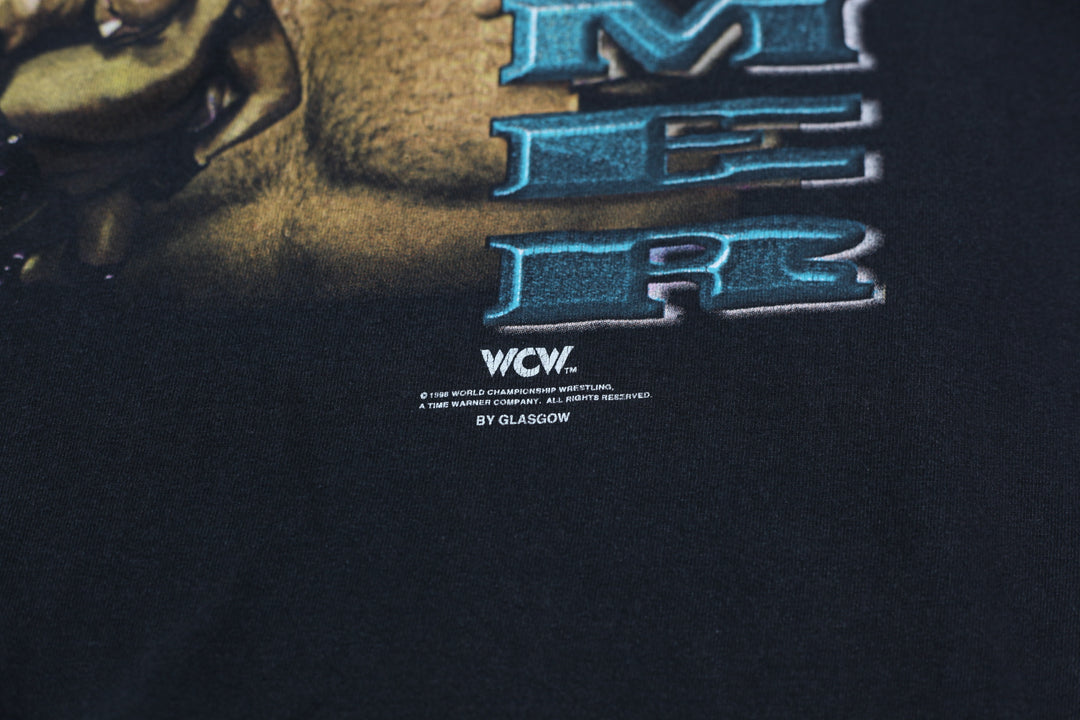 1998 Vintage Goldberg Jackhammer WCW T-Shirt Black