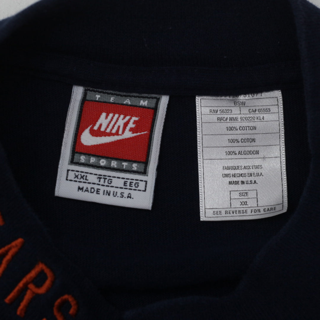 90's Vintage Nike Swoosh Embroidered NFL Chicago Bears Long Sleeve Shirt  Made in USA XXL