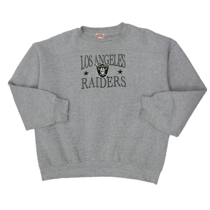 Vintage Nutmeg Mills Los Angeles Raiders Crewneck Sweatshirt L