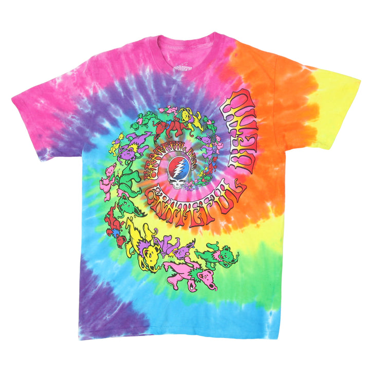 Mens Grateful Dead Dancing Bears Tie Dyed T-Shirt