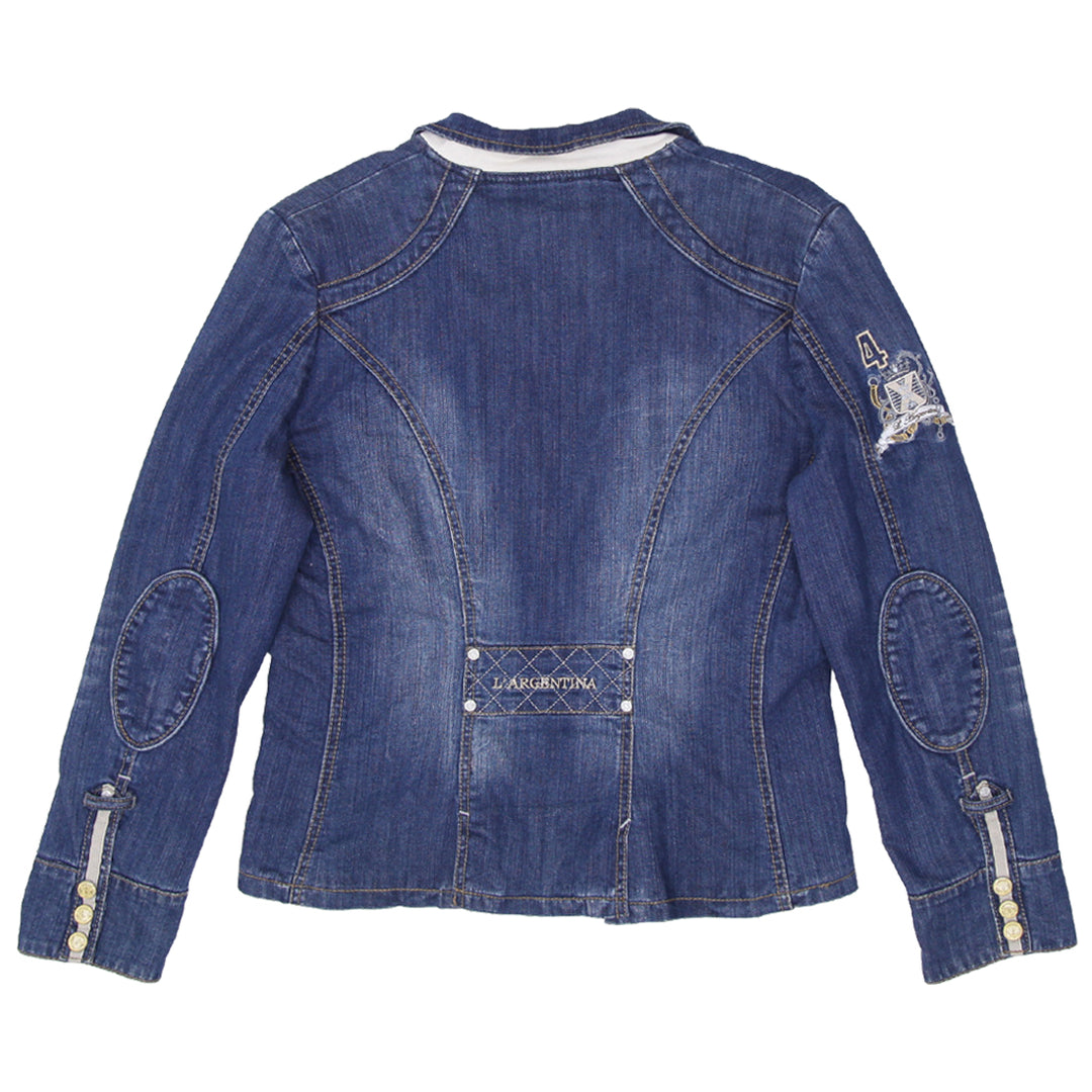 Y2K L' Argentina Embroidered Denim Jacket