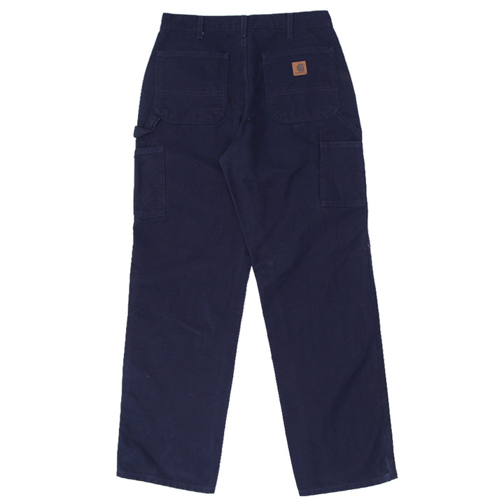 Mens Carhartt B11-MDT Loose Original Fit Navy Carpenter Pants