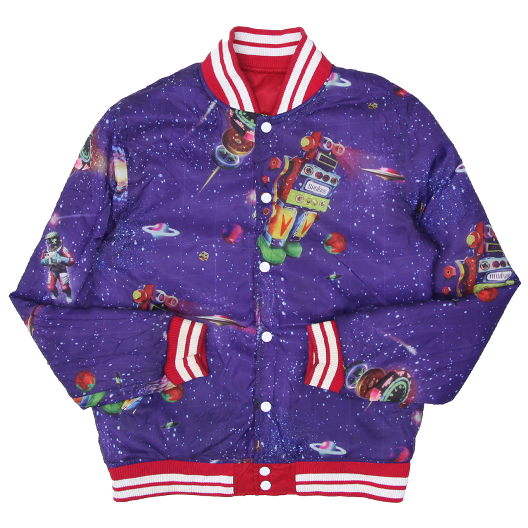 Mens Billionare Boys Club X Majestic Reversible Bomber Jacket