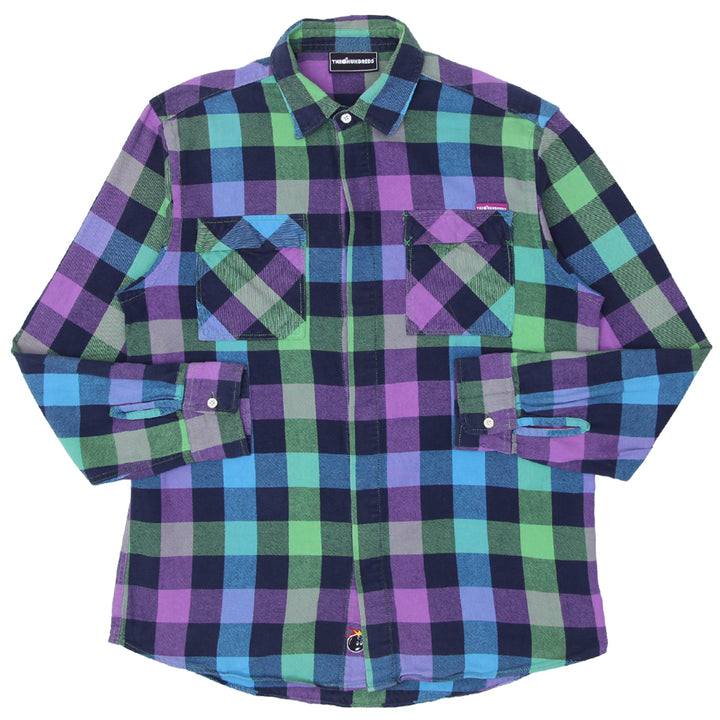 Mens The Hundreds Plaid Long Sleeve Shirt