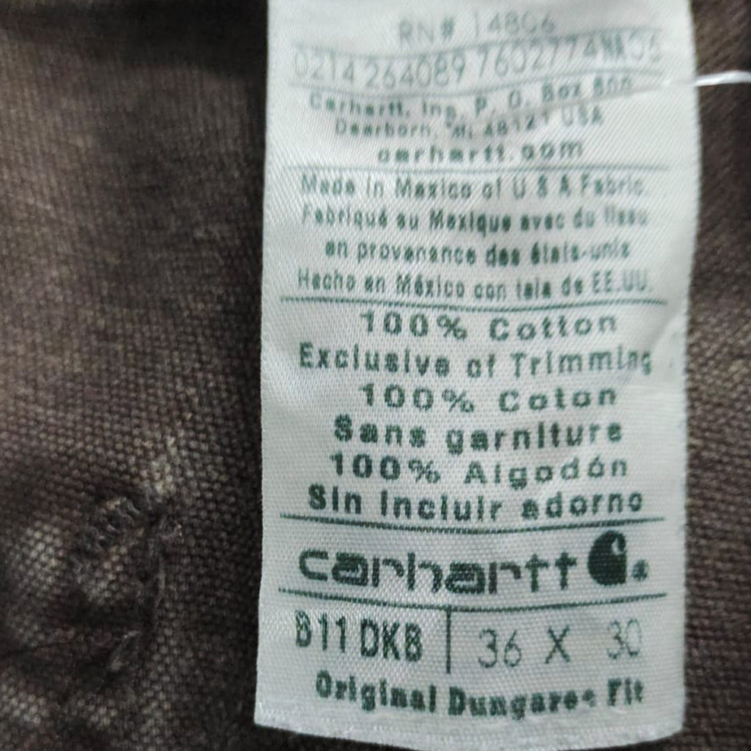 Mens Carhartt B11 DKB Original Dungaree Fit Carpenter Work Pants